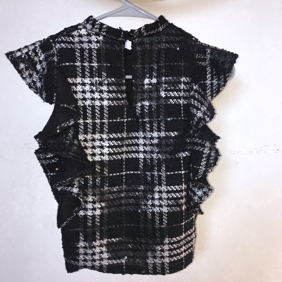 TFNC London Black & Silver blouse - Picture 3 of 8